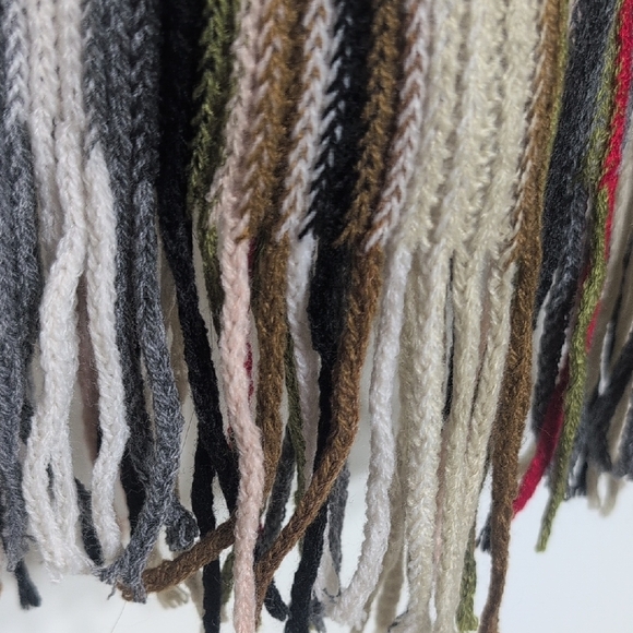 Colorful Striped Knit Scarf - Picture 3 of 4